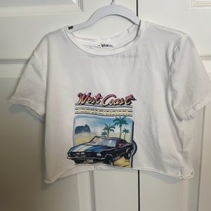 West cost crop top Tess-shirt